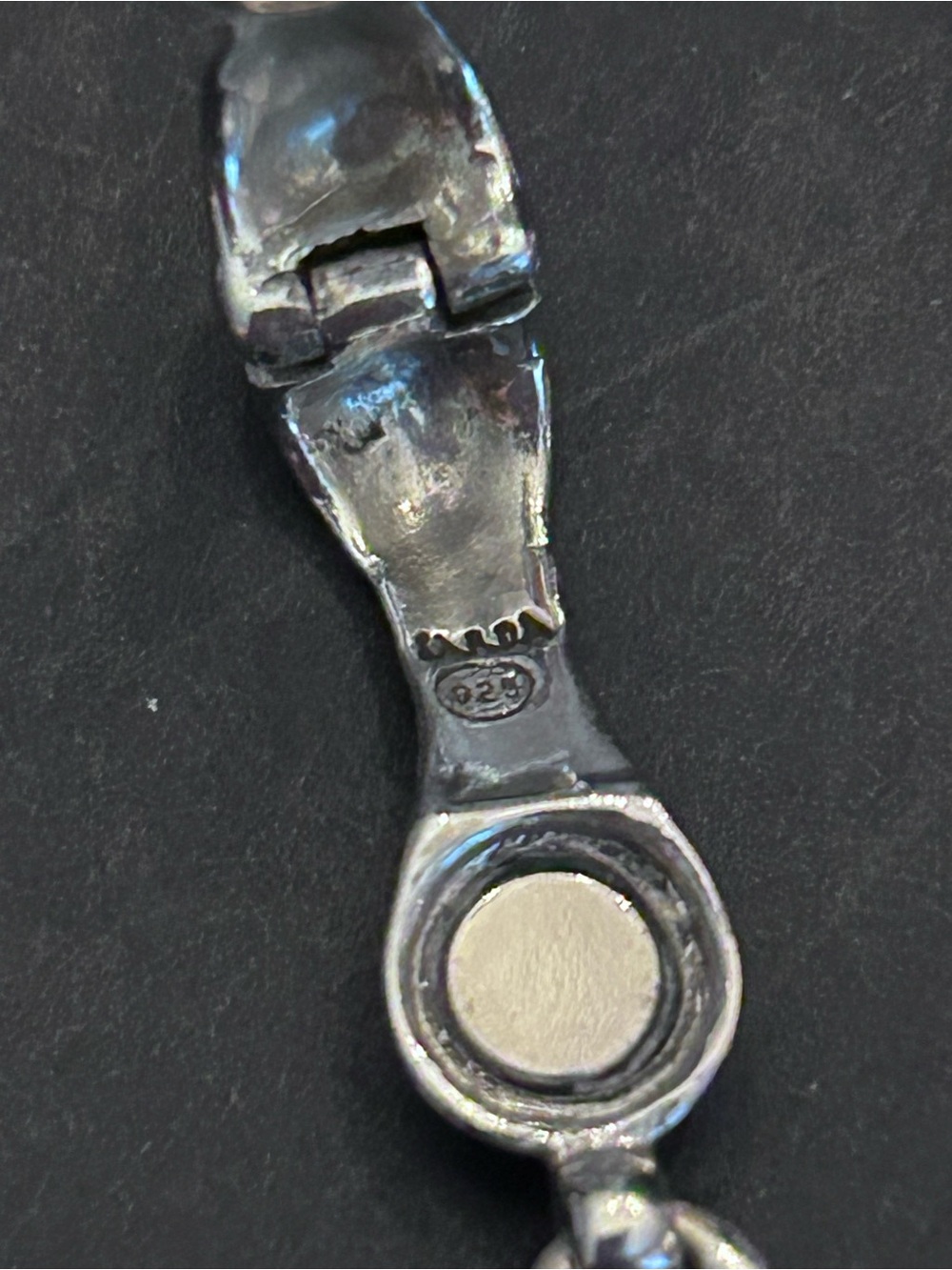 Artisans of Bali Solid 925 Sterling Silver Beaded Cross Enhancer Pendant - Picture 3 of 8
